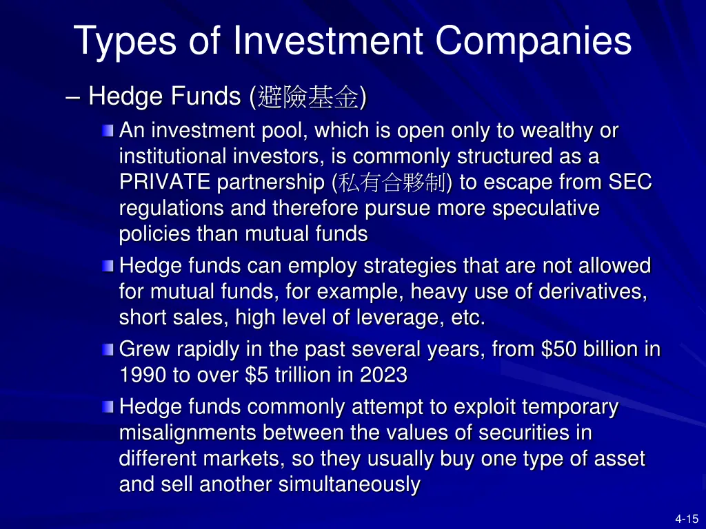 types of investment companies 6