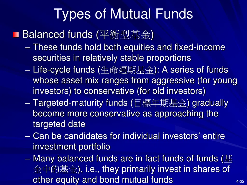 types of mutual funds 1