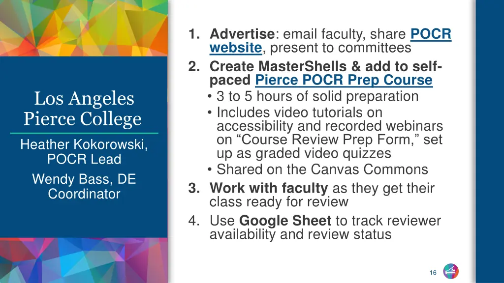 1 advertise email faculty share pocr website