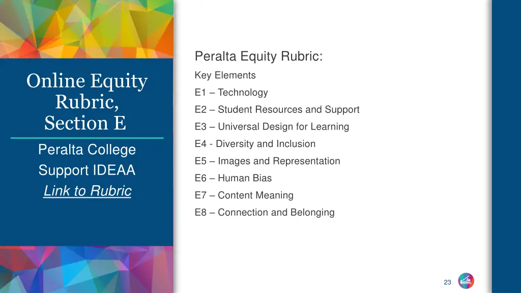 peralta equity rubric 2