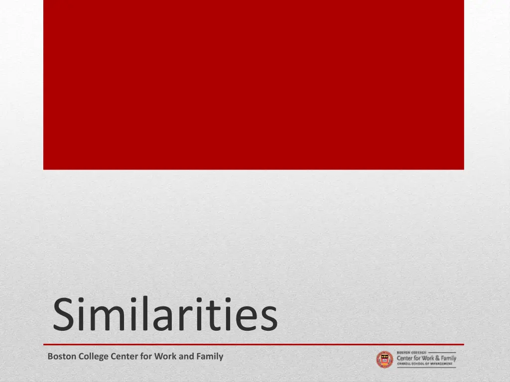 similarities