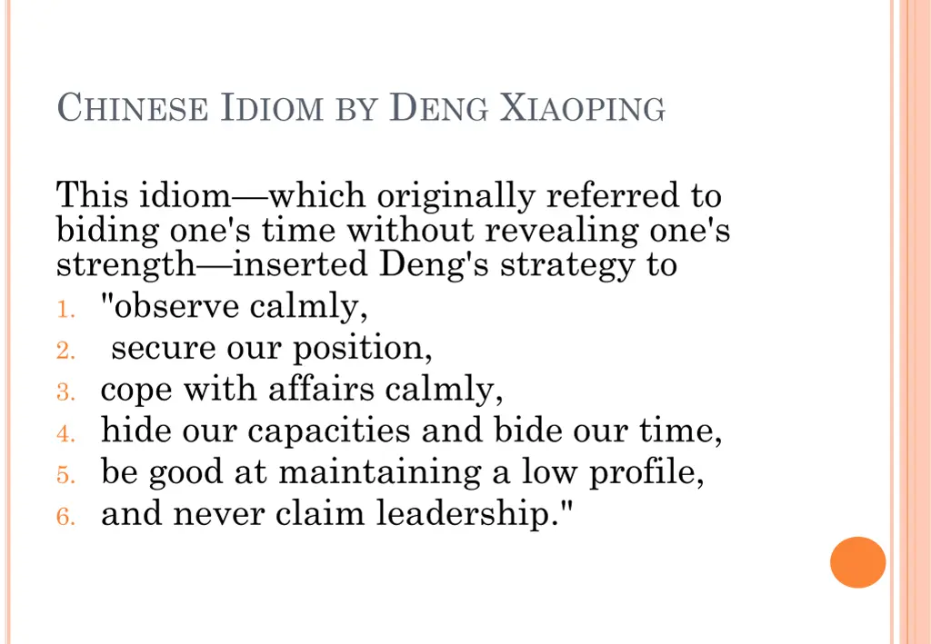 c hinese i diom by d eng x iaoping