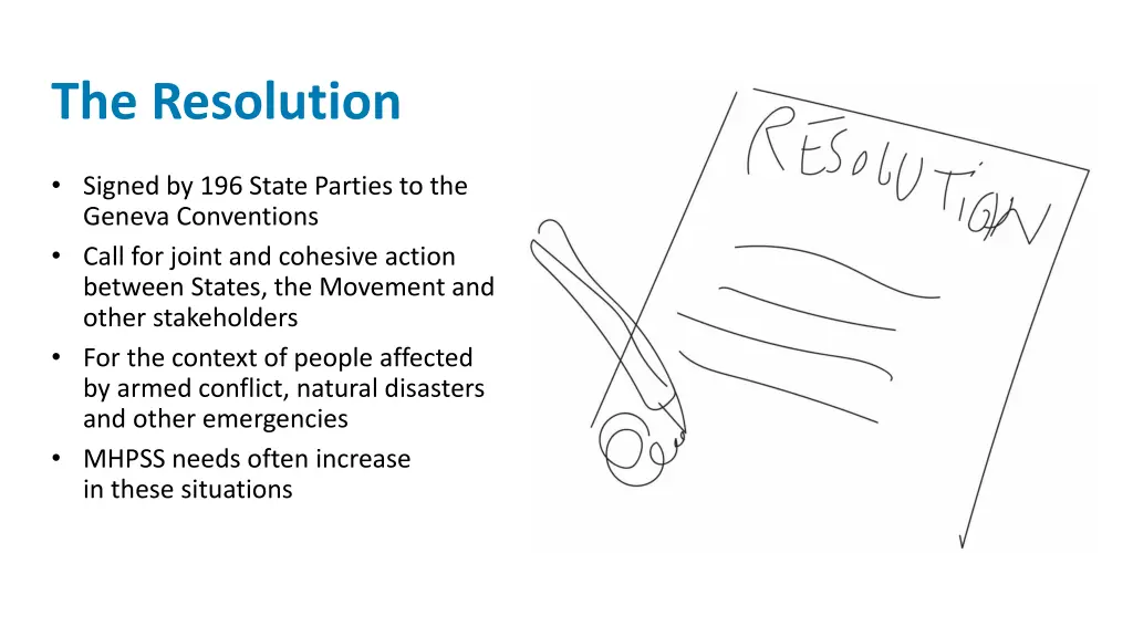 the resolution