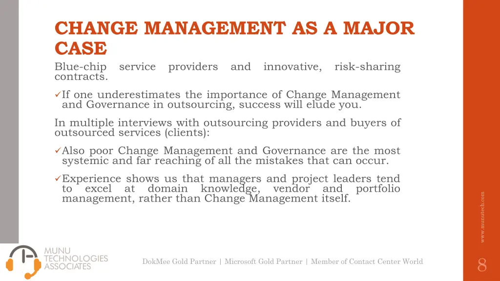 change management as a major case blue chip