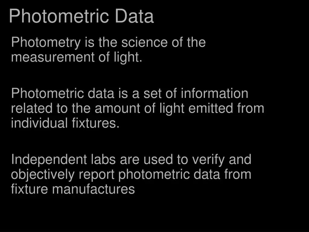 photometric data