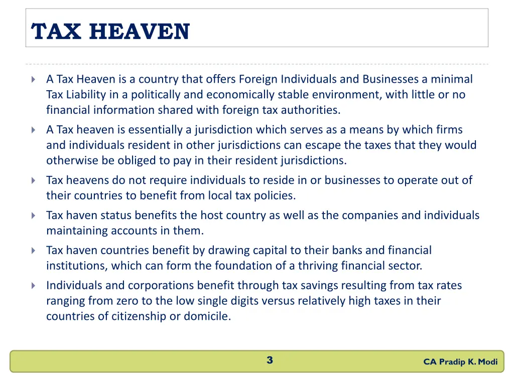 tax heaven