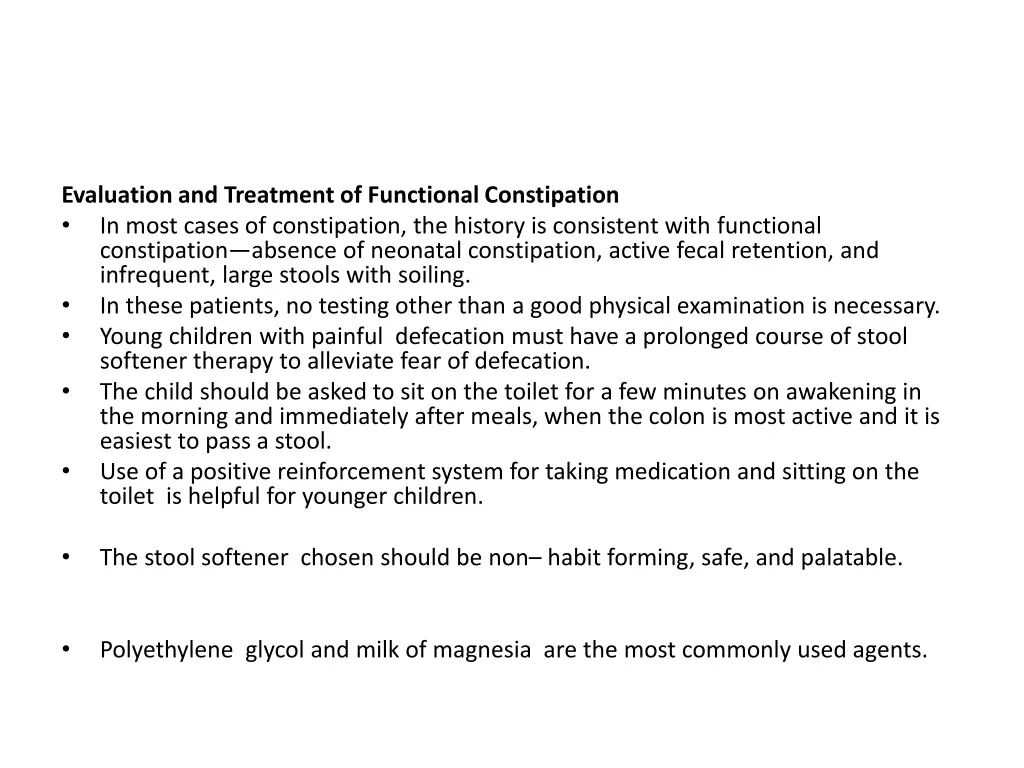 evaluation and treatment of functional