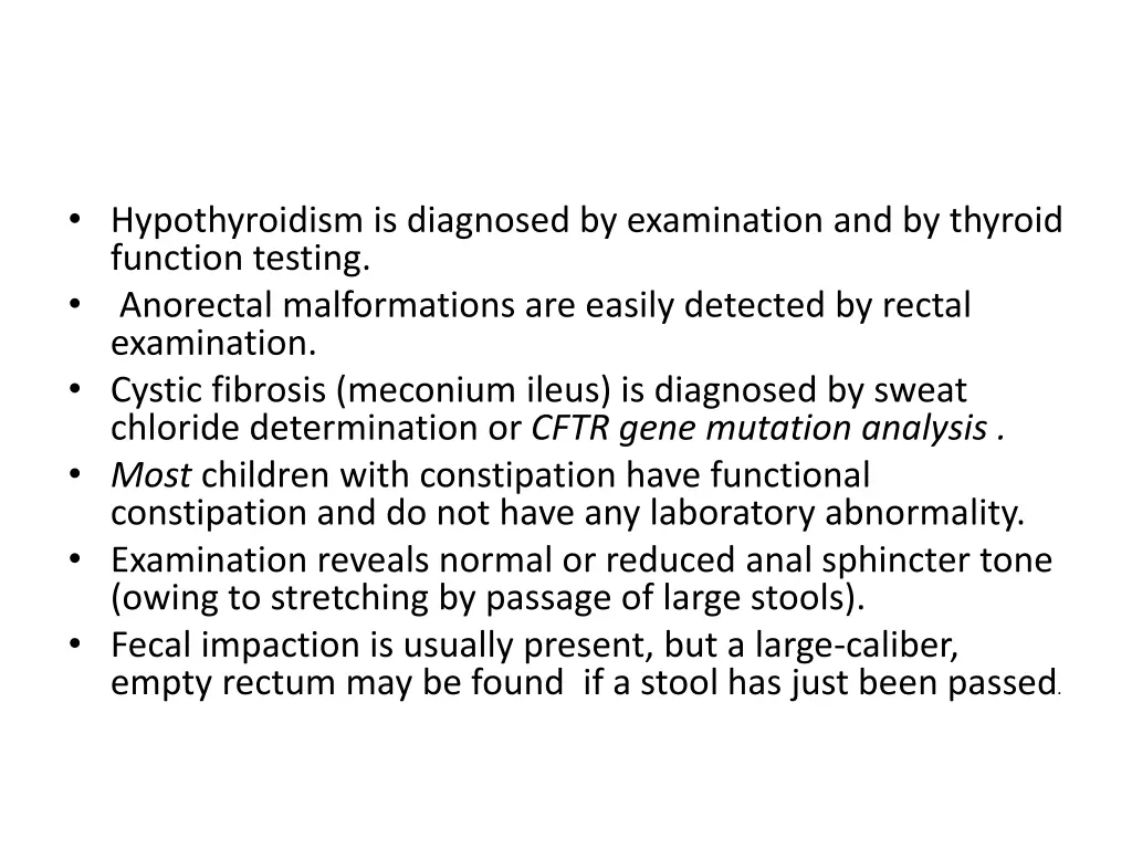 hypothyroidism is diagnosed by examination
