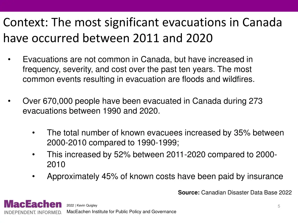 context the most significant evacuations