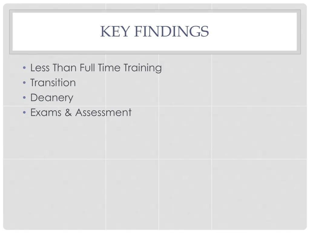 key findings 1