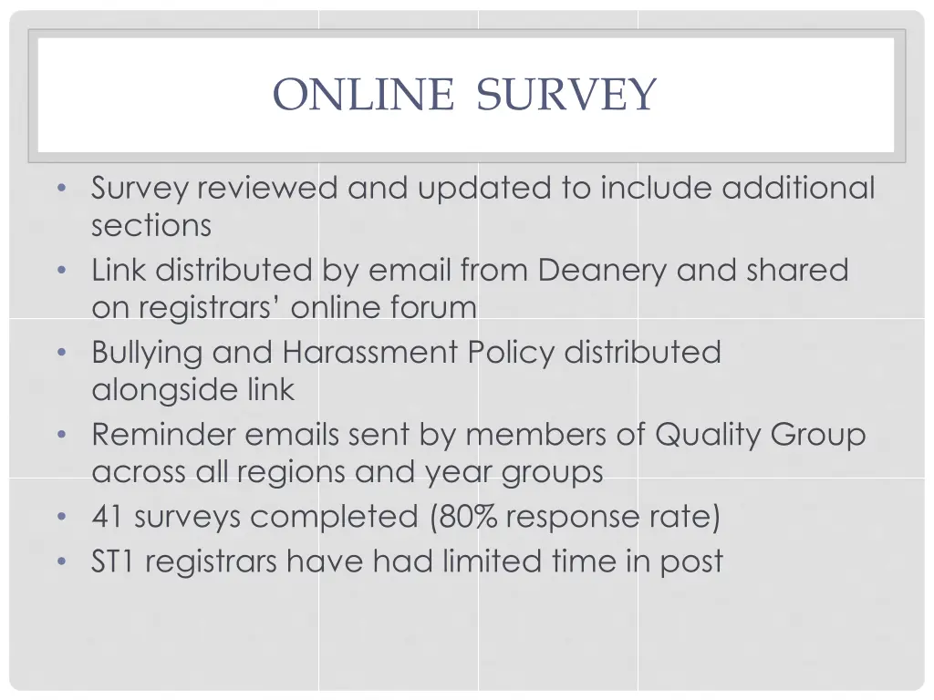 online survey