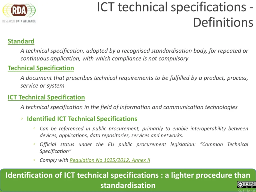 ict technical specifications