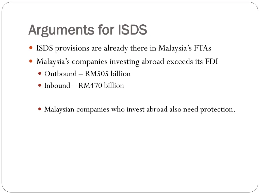 arguments for isds arguments for isds