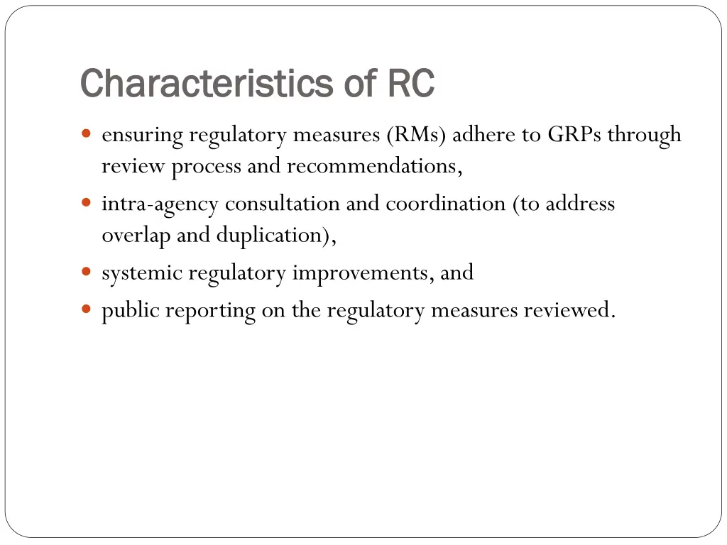 characteristics of rc characteristics of rc