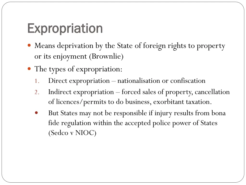 expropriation expropriation