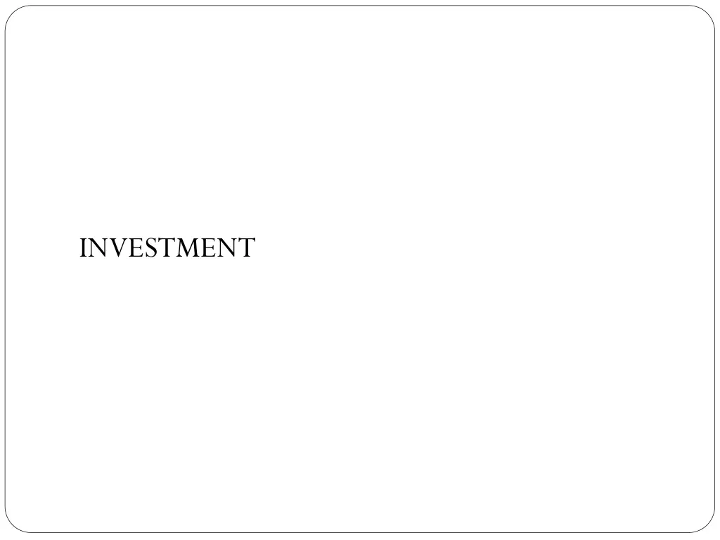 investment