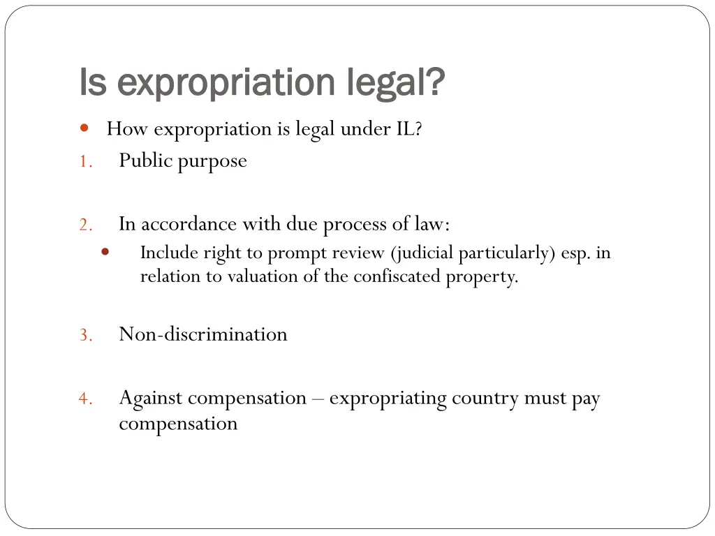 is expropriation legal is expropriation legal
