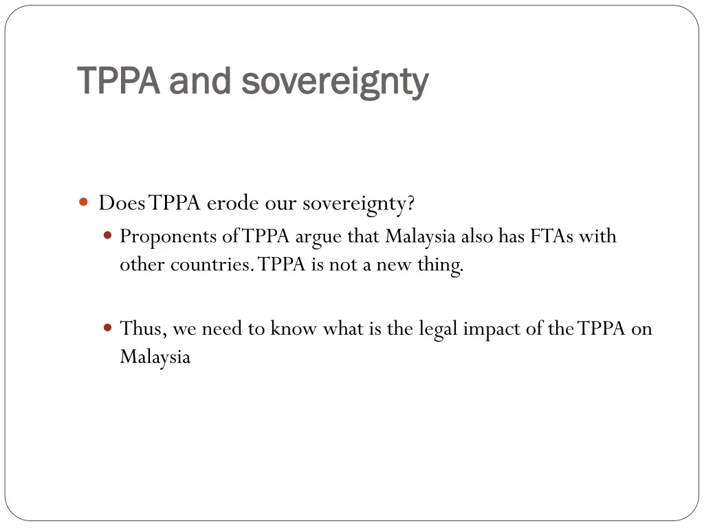 tppa and sovereignty tppa and sovereignty