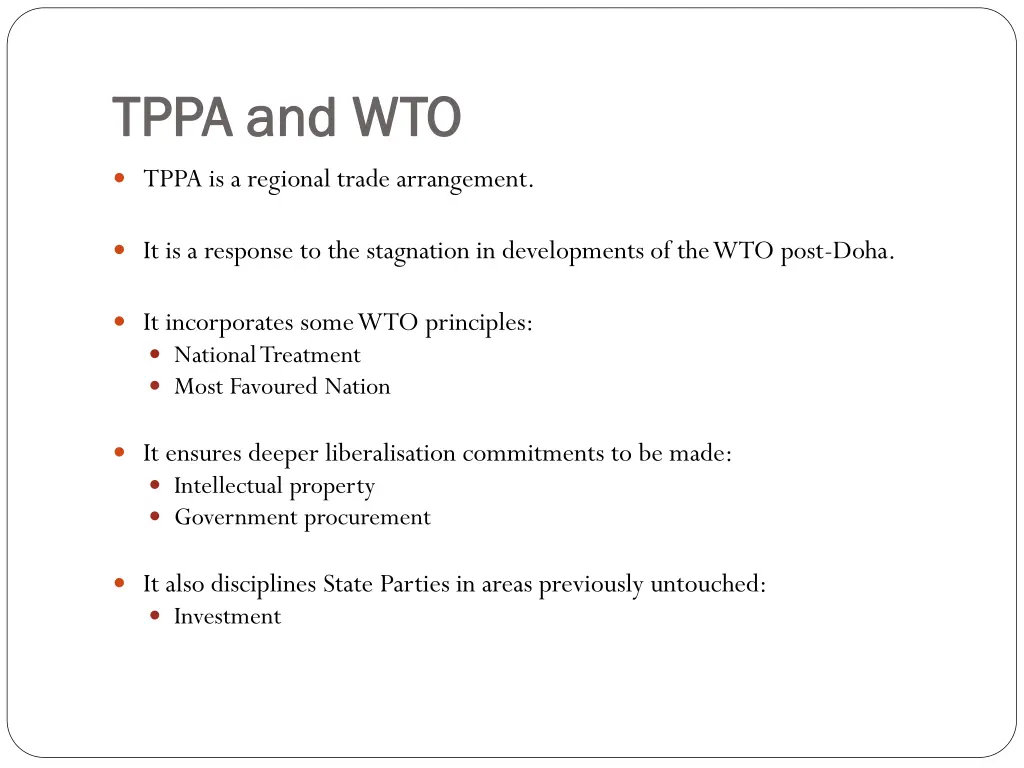 tppa and wto tppa and wto