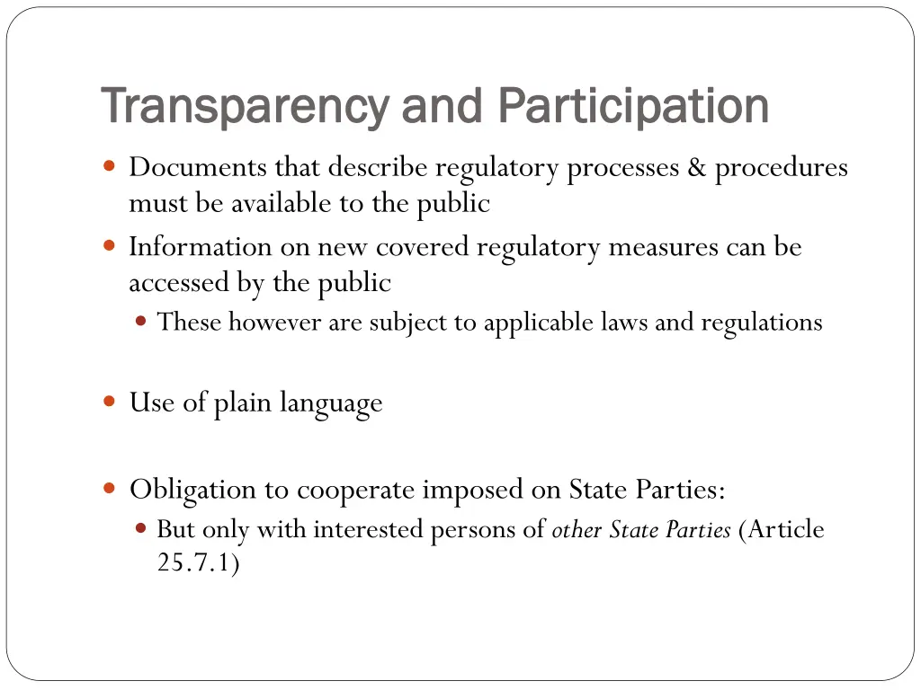 transparency and participation transparency
