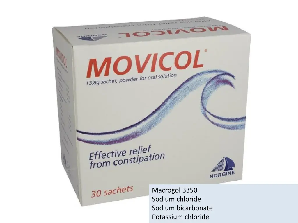 macrogol 3350 sodium chloride sodium bicarbonate