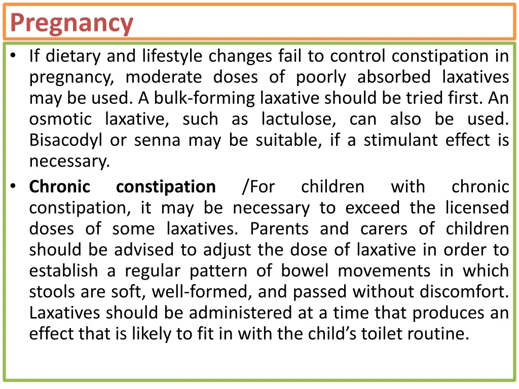 pregnancy if dietary and lifestyle changes fail