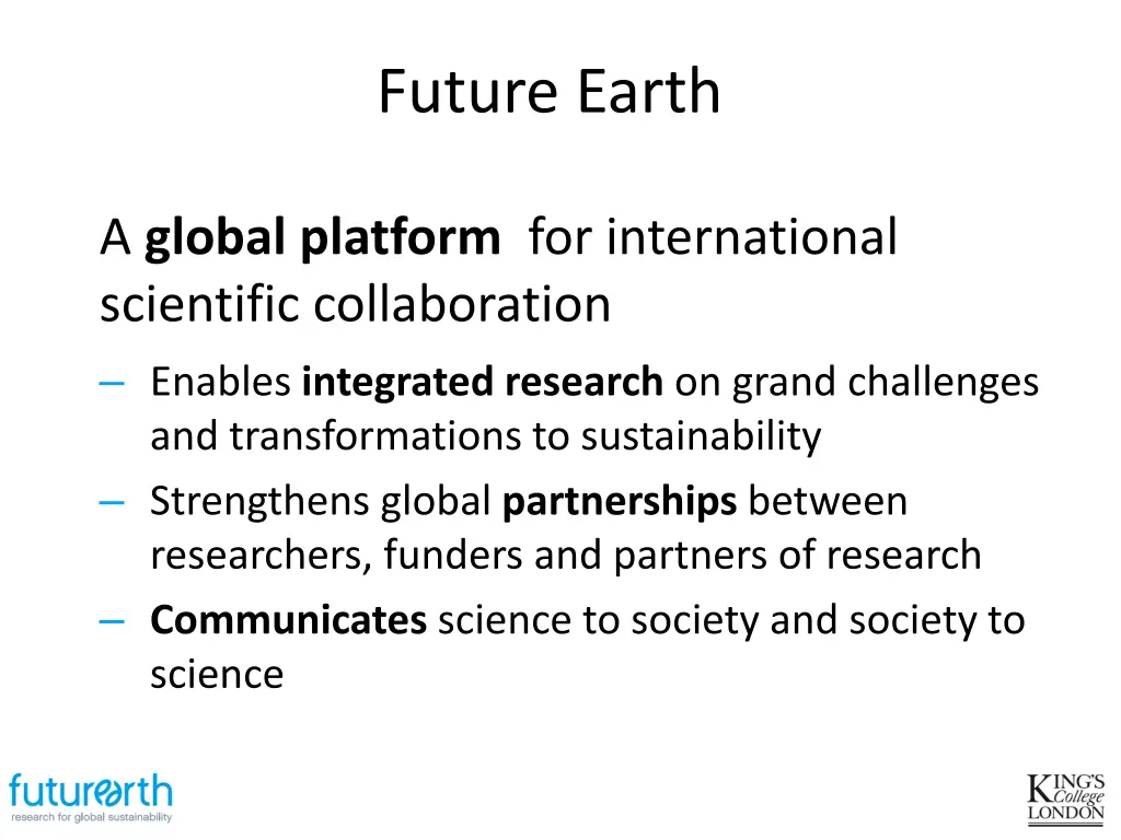 future earth