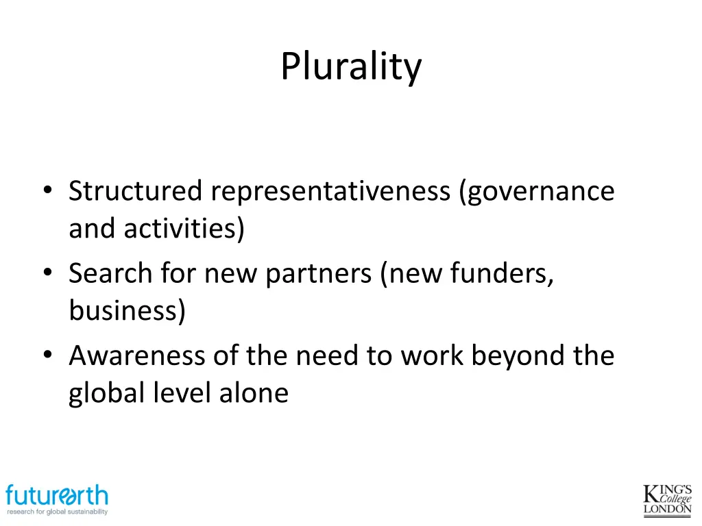 plurality