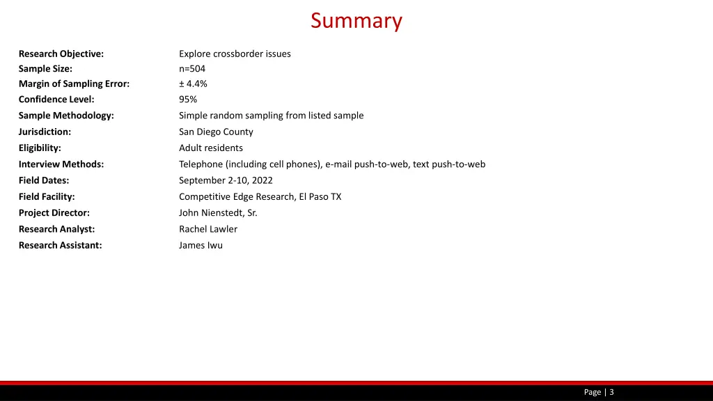 summary