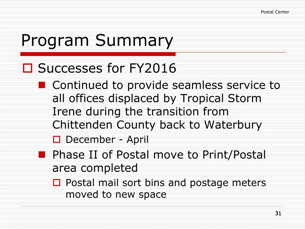 postal center 29