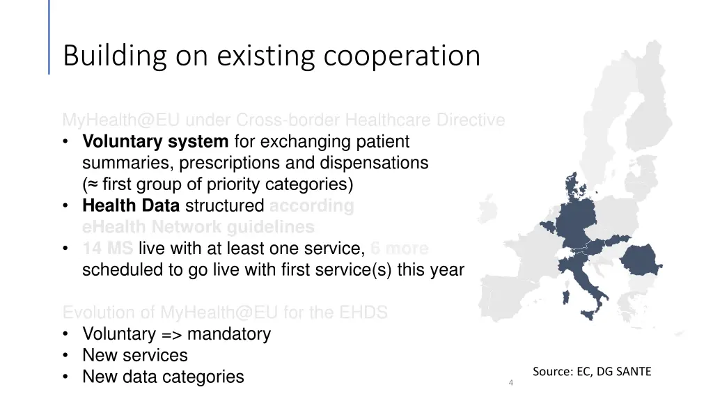 building on existing cooperation