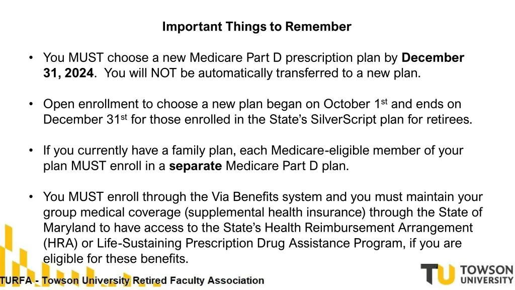 important things to remember