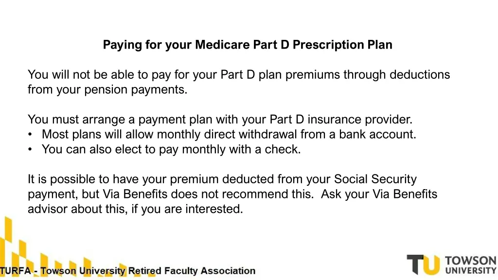 paying for your medicare part d prescription plan