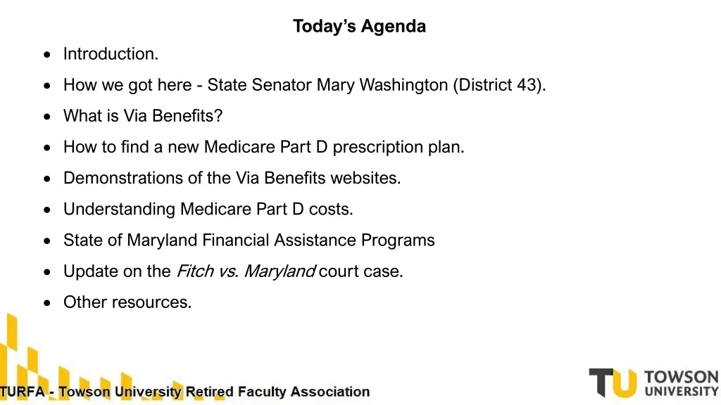 today s agenda