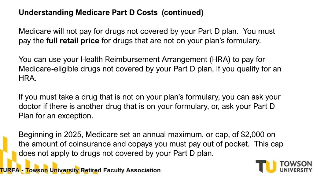 understanding medicare part d costs continued