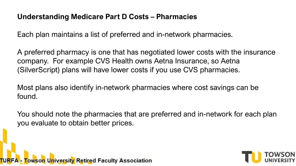 understanding medicare part d costs pharmacies