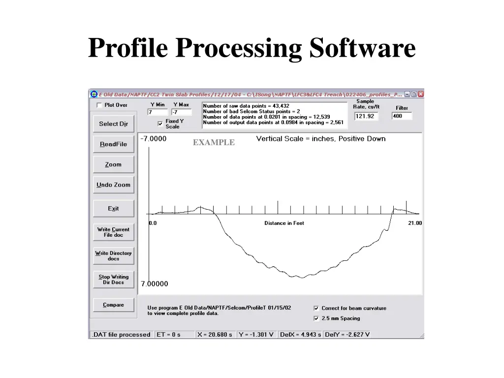 profile processing software