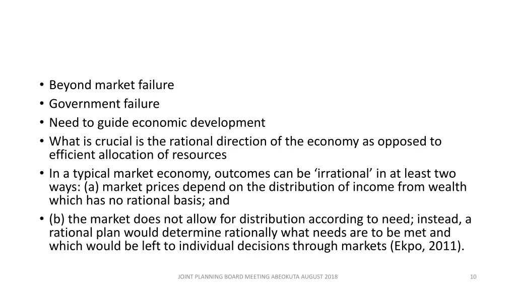 beyond market failure government failure need