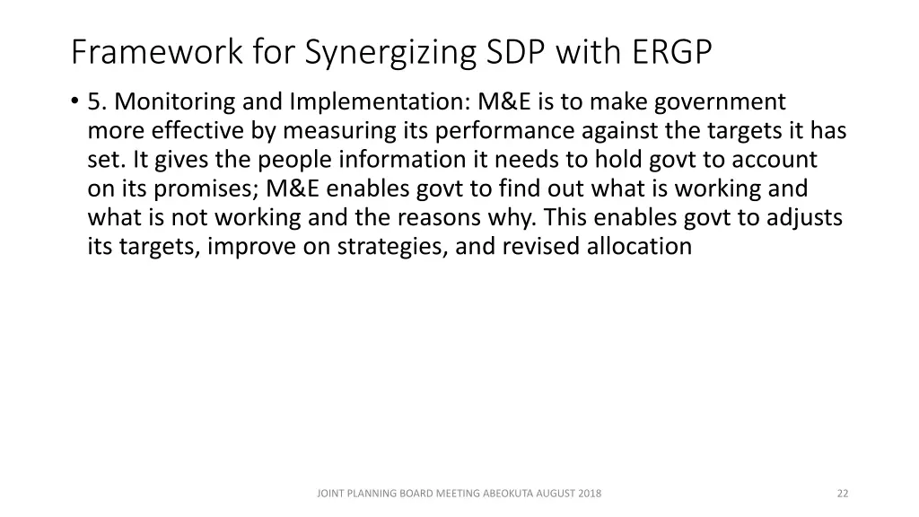 framework for synergizing sdp with ergp 2