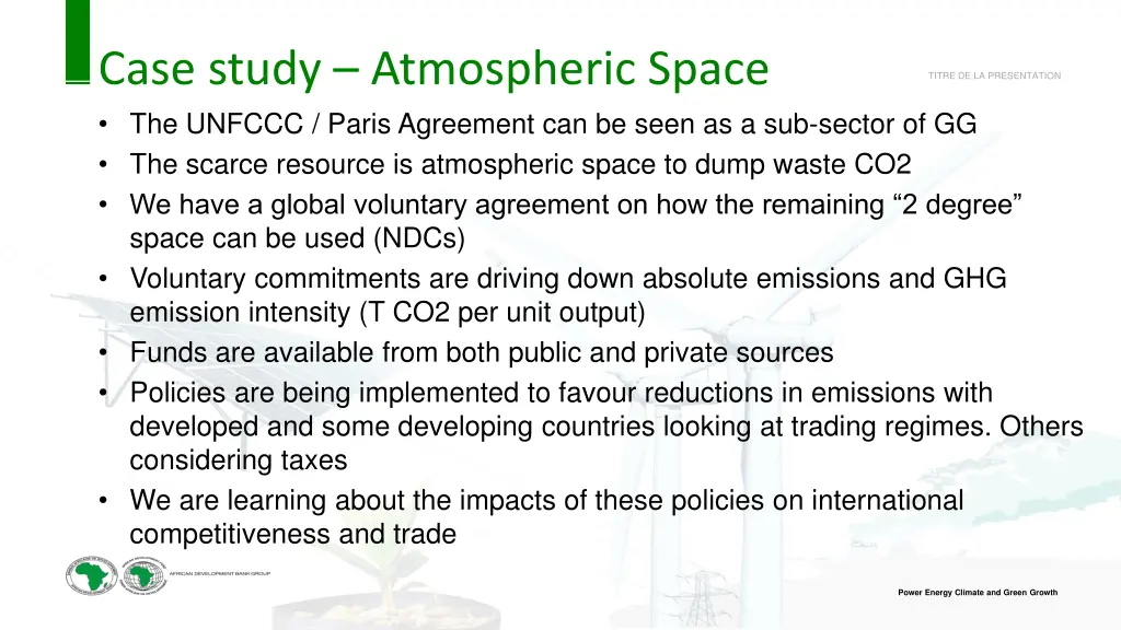 case study atmospheric space the unfccc paris
