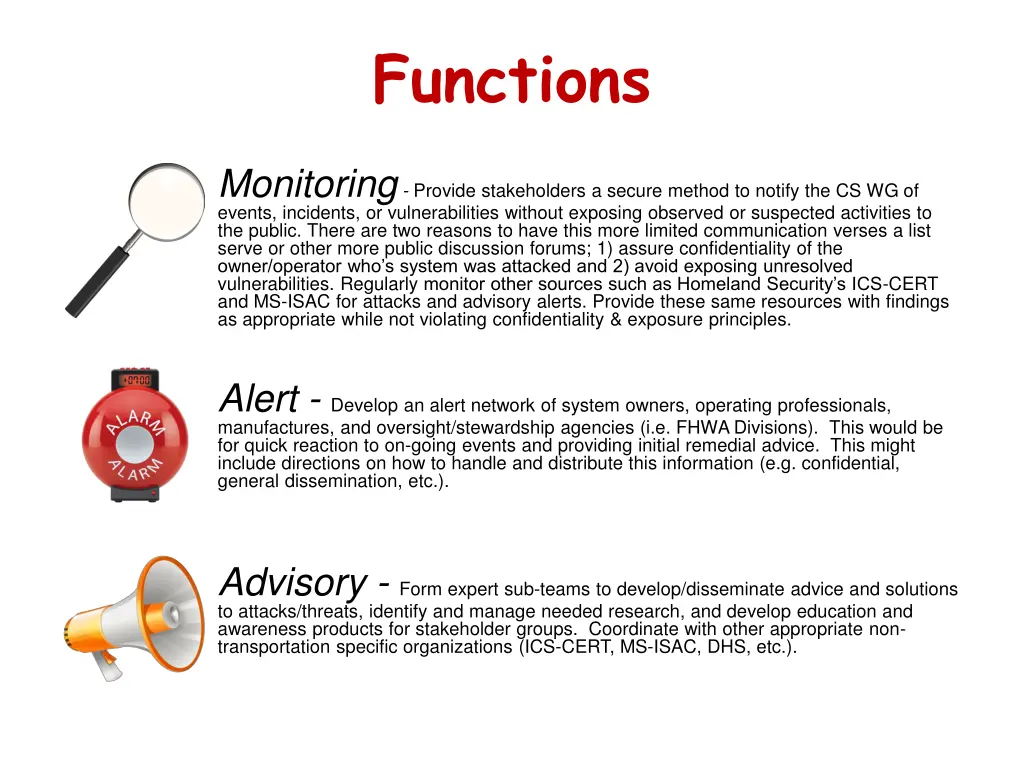 functions