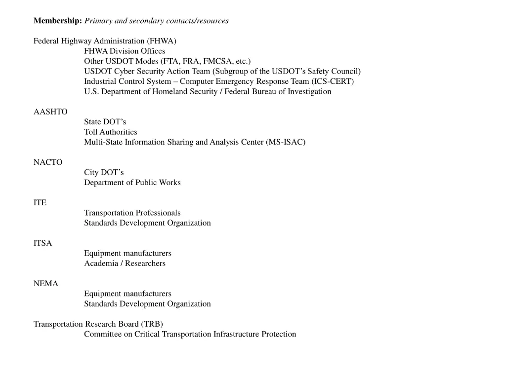 membership primary and secondary contacts