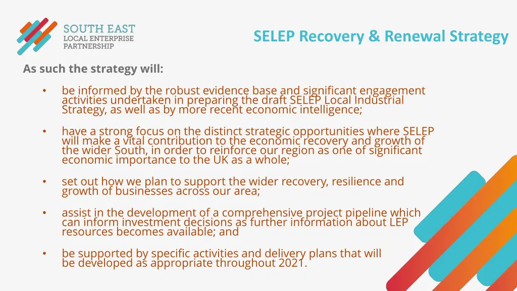 selep recovery renewal strategy 1