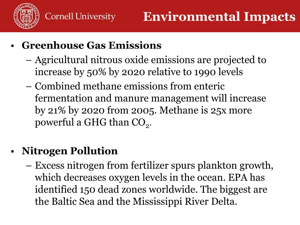 future environmental impact