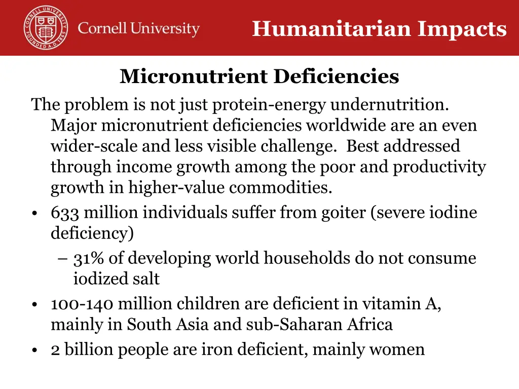 humanitarian impacts 1