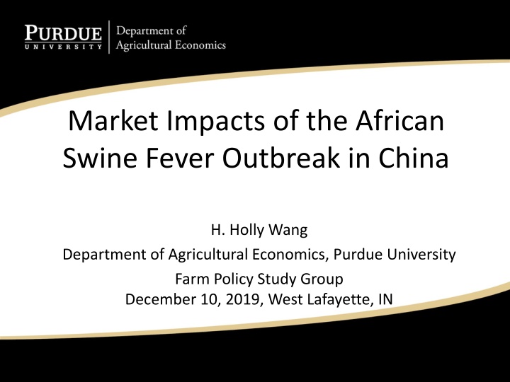 market impacts of the african swine fever