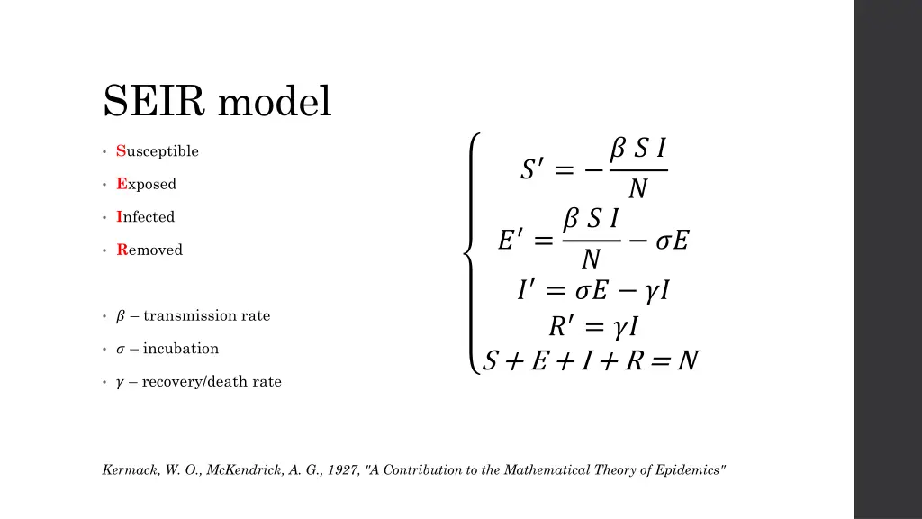 seir model