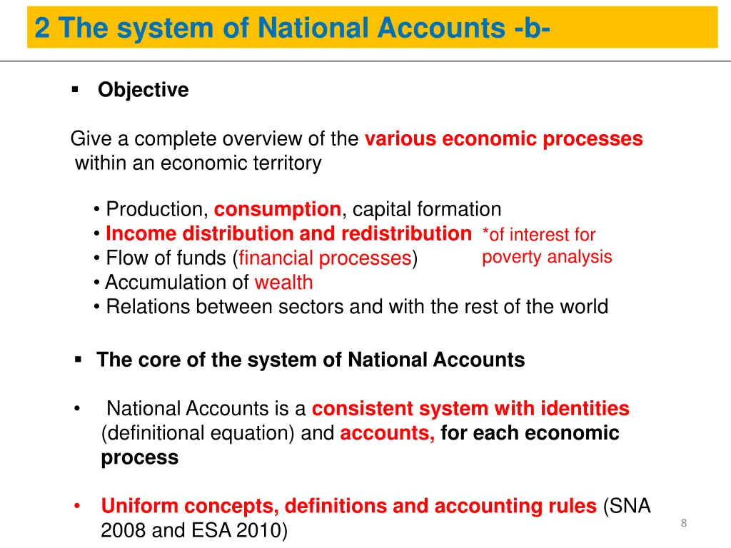 2 the system of national accounts b