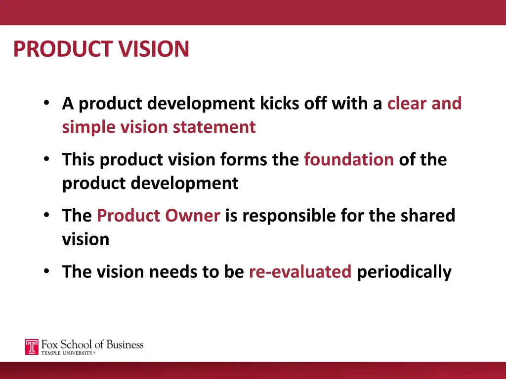 product vision