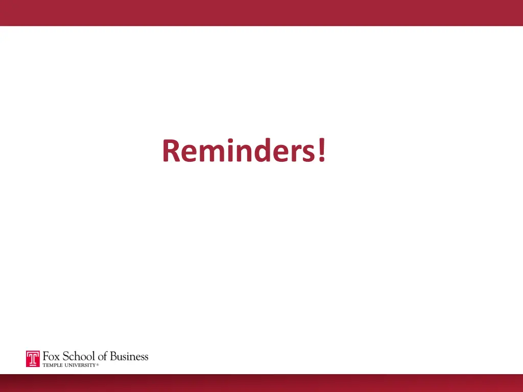 reminders